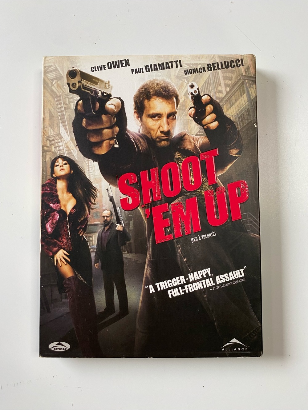 SHOOT 'EM UP (DVD, 2007) w/ Slipcover Clive Owen Paul Giamatti Monica Bellucci